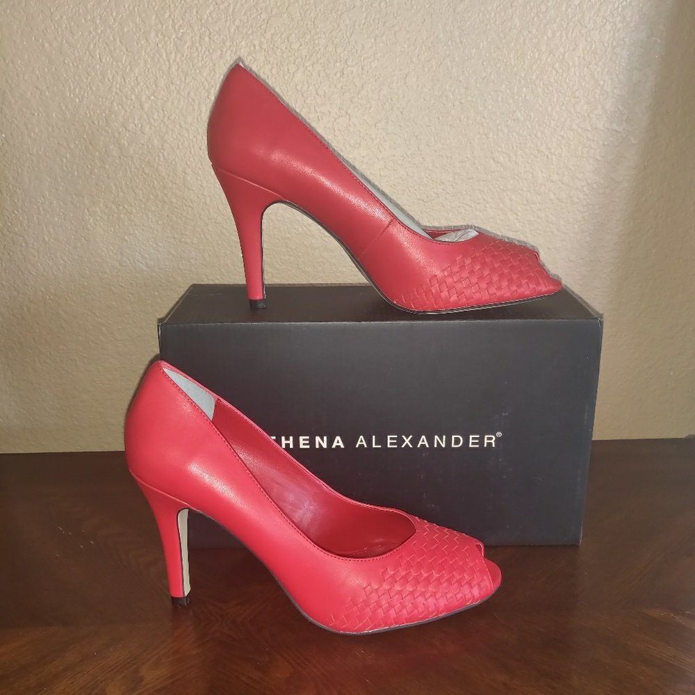 Athena Alexander peep toe heels